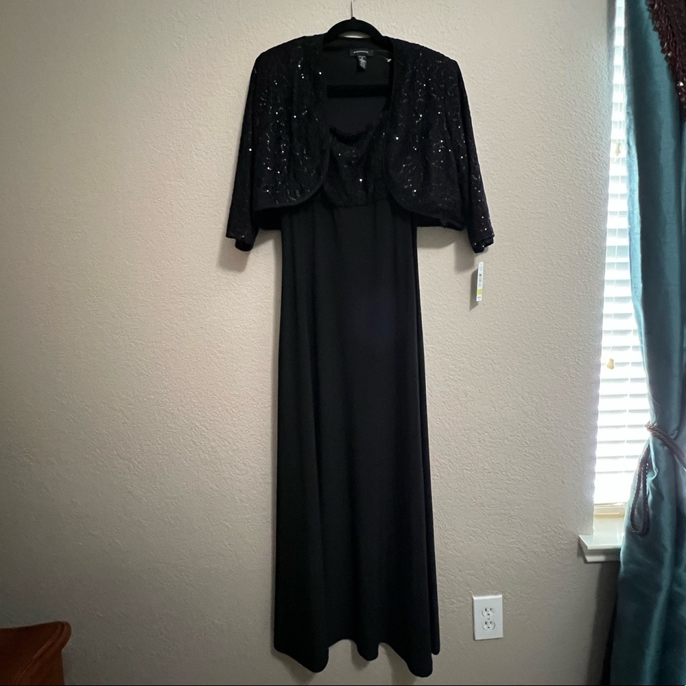 Black Sequin two Piece dress